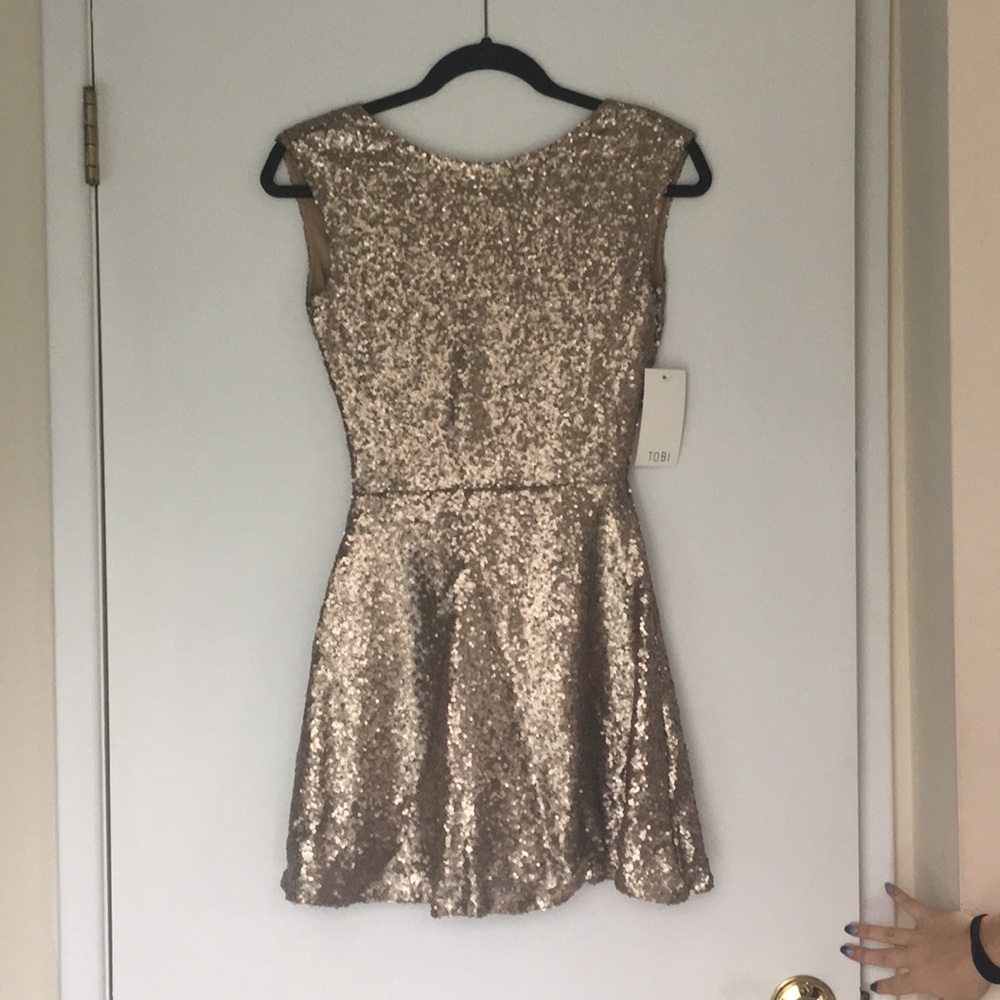 Tobi NWT Short Sequin Dress